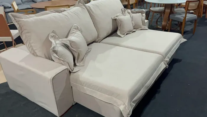 Promoção retrátil e reclinável sofá 2.90 Largura grande