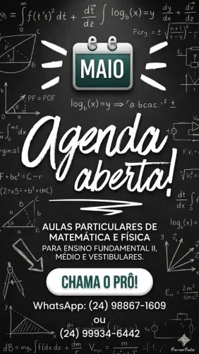 Aulas particulares de matemática e fisica