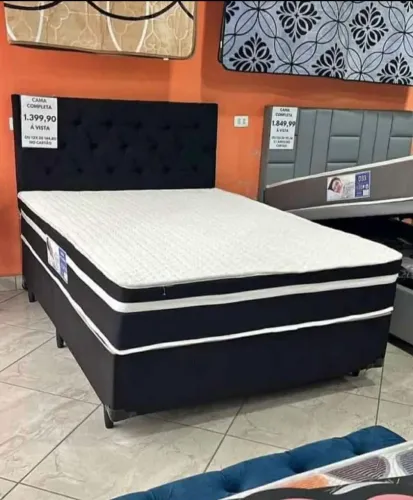 Cama box e colchão em promoção! Frete grátis - pagamento na entrega - entrega imediata ?