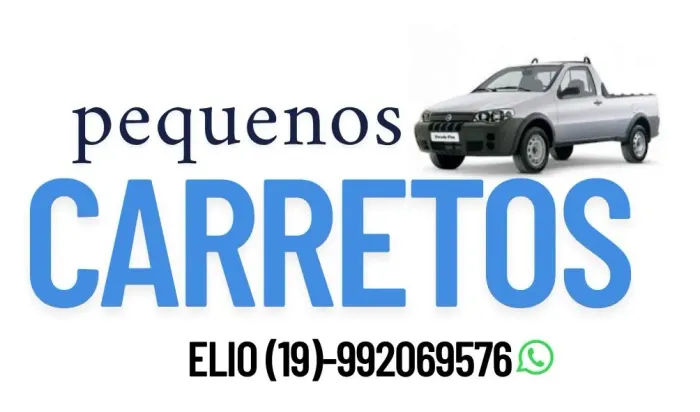 Faço coletas, pequenos carretos, entregas. 