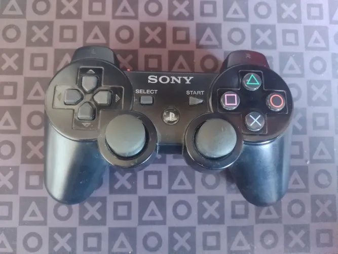 Controle PS3 Sixaxis original Sony (modelo de lançamento junto com PS3 FAT de 60gb)