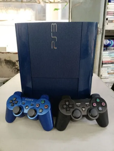 Ps3 super slim BLUE Edition + garantia