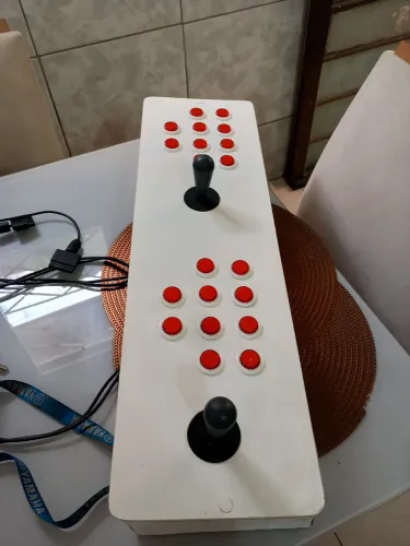 Vende-se um controle arcade, para jogos, vídeo game , a b c d f g h o j l  