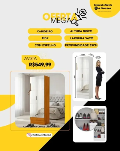 Multiuso 2 Portas com Espelho