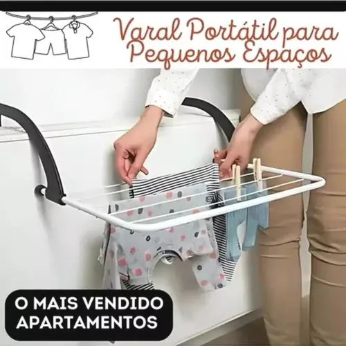 Varal portátil para Janelas