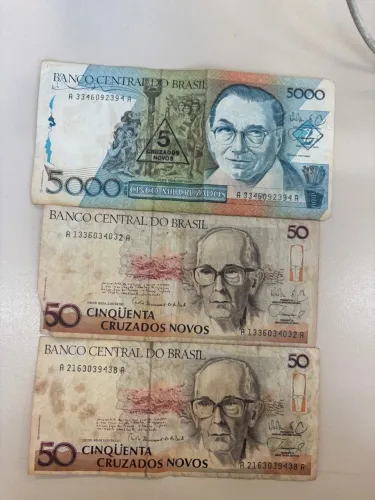 NOTAS ANTIGAS DE 50 e 100 CRUZADOS