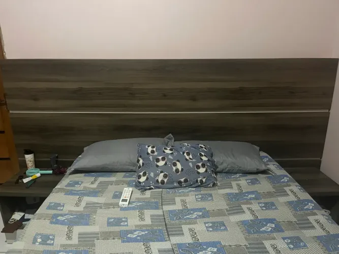 Cama box queen com cabeceira