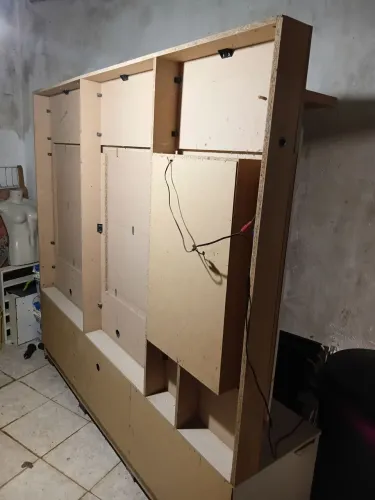 Rack com Led e mdf