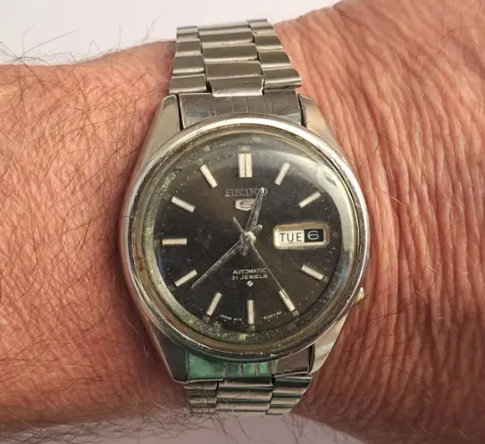 A22= COM DEFEITO ANTIGO RELOGIO SEIKO 6119 VER DETALHES EM DESCRIÇAO