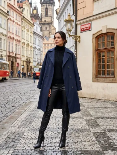Trent COAT TRANSPASSADO reino unido azul