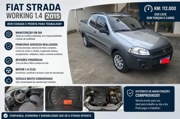 Fiat Strada Working Celeb.1.4 Fire Flex 8V CD 2015