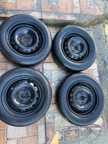 Rodas Aro 14 Fiat Ferro Uno Mobi palio pneus novos 175/65/14 