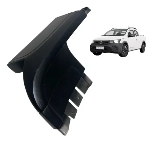 Moldura Traseira Esquerda Rack Teto Vw Saveiro 2025 Preto