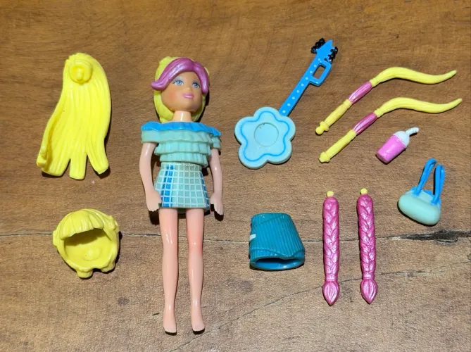 Polly Pocket Antiga - Peruca Troca Cabelo