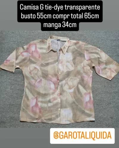 Camisa G transparente linda