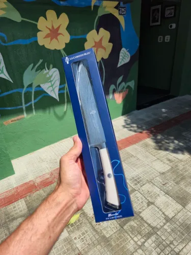 FACA DO CHEFE LE CORDON BLEU, BLANCHE 34CM - EM AÇO INOXIDÁVEL.