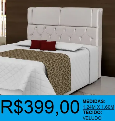 Cabeceira - estofada - queen - compre hoje e receba em até 72 horas 