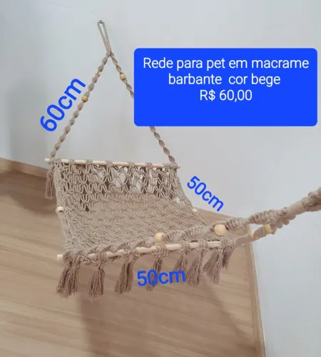 Rede para seu gatinho ficar confortável dando um toque especial na decoração 