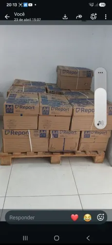 Papel sulfite report 75g a4 com 5000 folhas