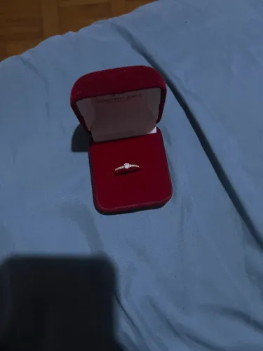 Anel solitário 18k