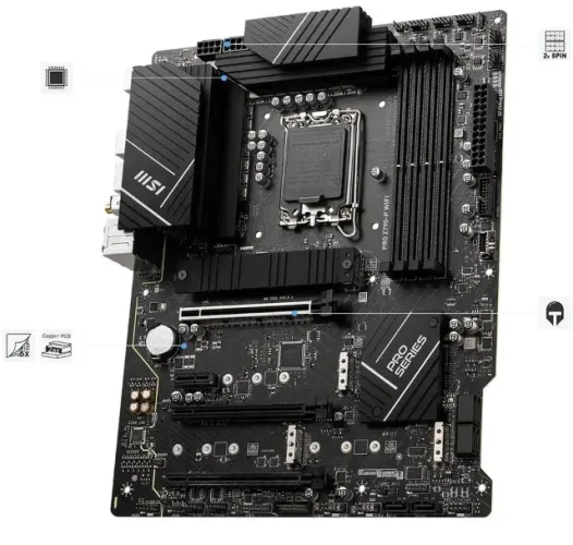 Kit Placa Mae MSI Z790 DDR5  + Proccessador i9 13900T ES