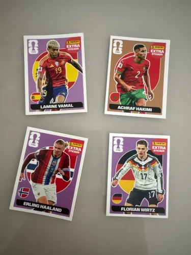Figurinhas copa 2026 legends extra stickers 