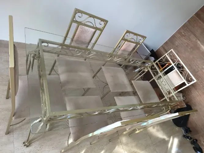 Mesa de jantar retangular 