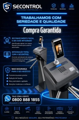Catraca para controle de acesso