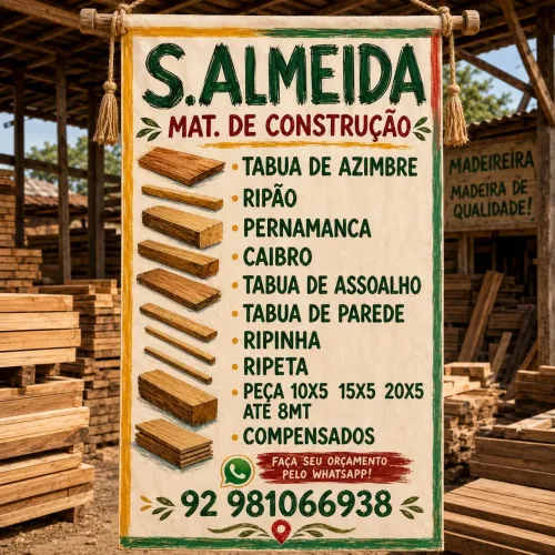 TÁBUA DE AZIMBRE E MADEIRAS DE TODAS AS BITOLAS E PREÇOS.