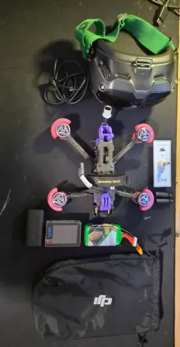 Drone FPV Mario 5 com o3+ DJI googles v2 +  bateria 6s + carregador hota