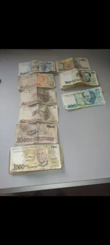 Colecionador moedas antigas