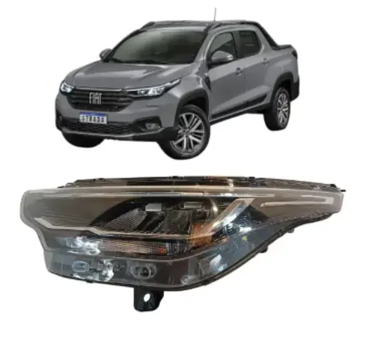 Farol Fiat Strada Esquerdo Full Led 2020 A 2025 Original