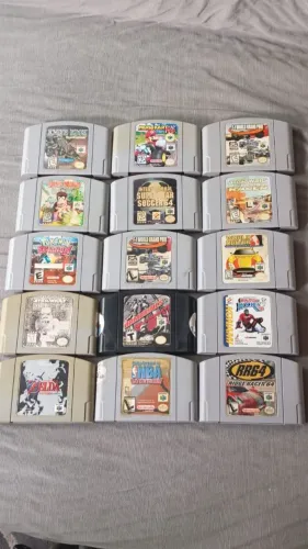 Jogos Nintendo 64 original funcionando