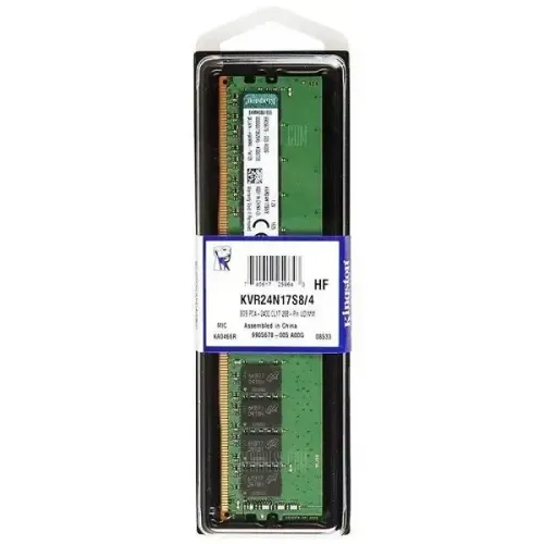 Memória RAM Kingston, 8GB, 2400MHz, DDR4, CL17 - Kvr24n17s8/8