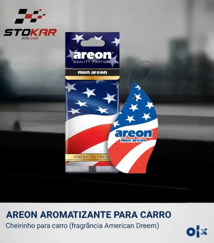 Areon cheirinho aromatizante carro, Diversas fragrâncias.