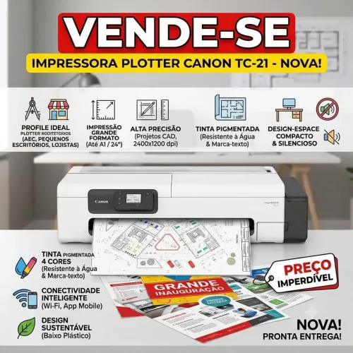 Impressora canon plotter TC-21