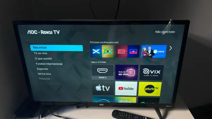 Smart TV 32" AOC Roku HD