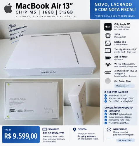 Mac Book Pro Novo Lacrado