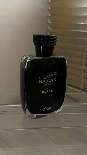 Perfume Hawas Black volumetria da foto