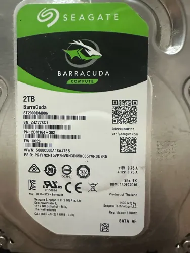 Hd externo Seagate 2 TB barracuda Seminovo