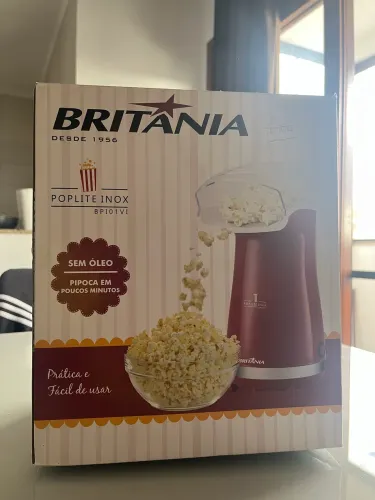 Pipoqueira Britânia Poplite Inox