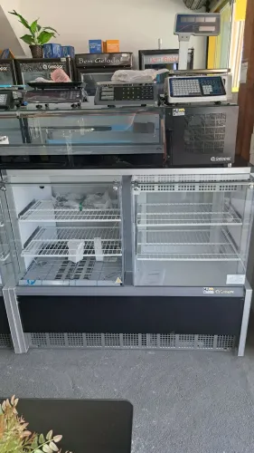 Ac vitrine dupla quente e frio Gelopar
