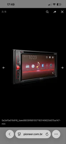 Multimídia Pioneer AVH-A208BT