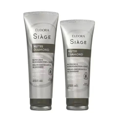 Combo Siàge Nutri Diamond: Shampoo 250ml + Condicionador 200ml