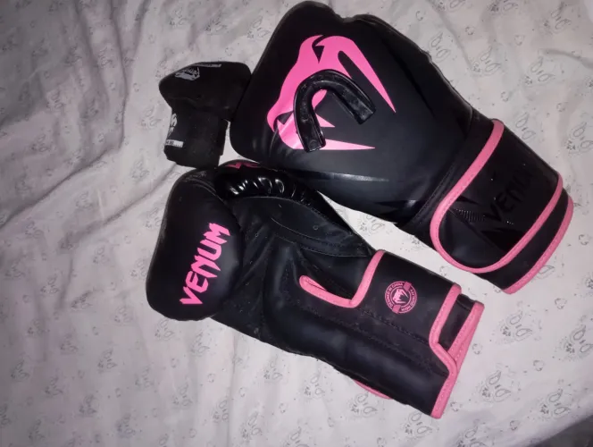 Luva Venum Original 14oz + Bandagem + Protetor Bucal (Novo)