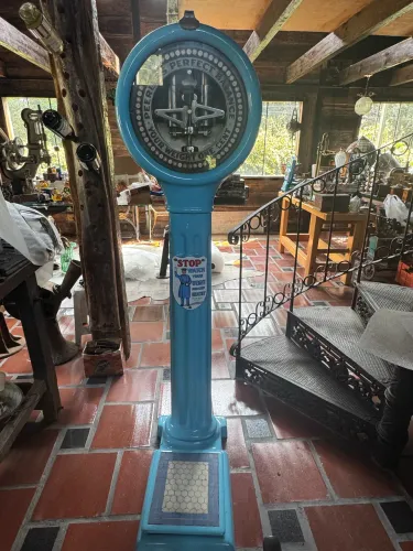Balança de peso de farmácia de moedas vintage peerless perfect 