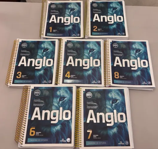 Lote 7 Apostilas Anglo Matemática E Ciências Da Natureza Ensino Médio BNCC