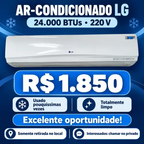 ? AR-CONDICIONADO SPLIT LG 24.000 BTUs