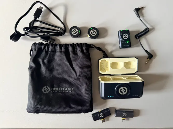 Hollyland Lark M2 - Microfone Sem Fio - Novo - Completo