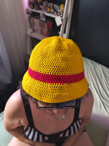 Bucket hat One Piece crochê